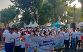 PMI Surabaya Kampanyekan Aksi Lawan Panas Ekstrem di CFD Taman Bungkul