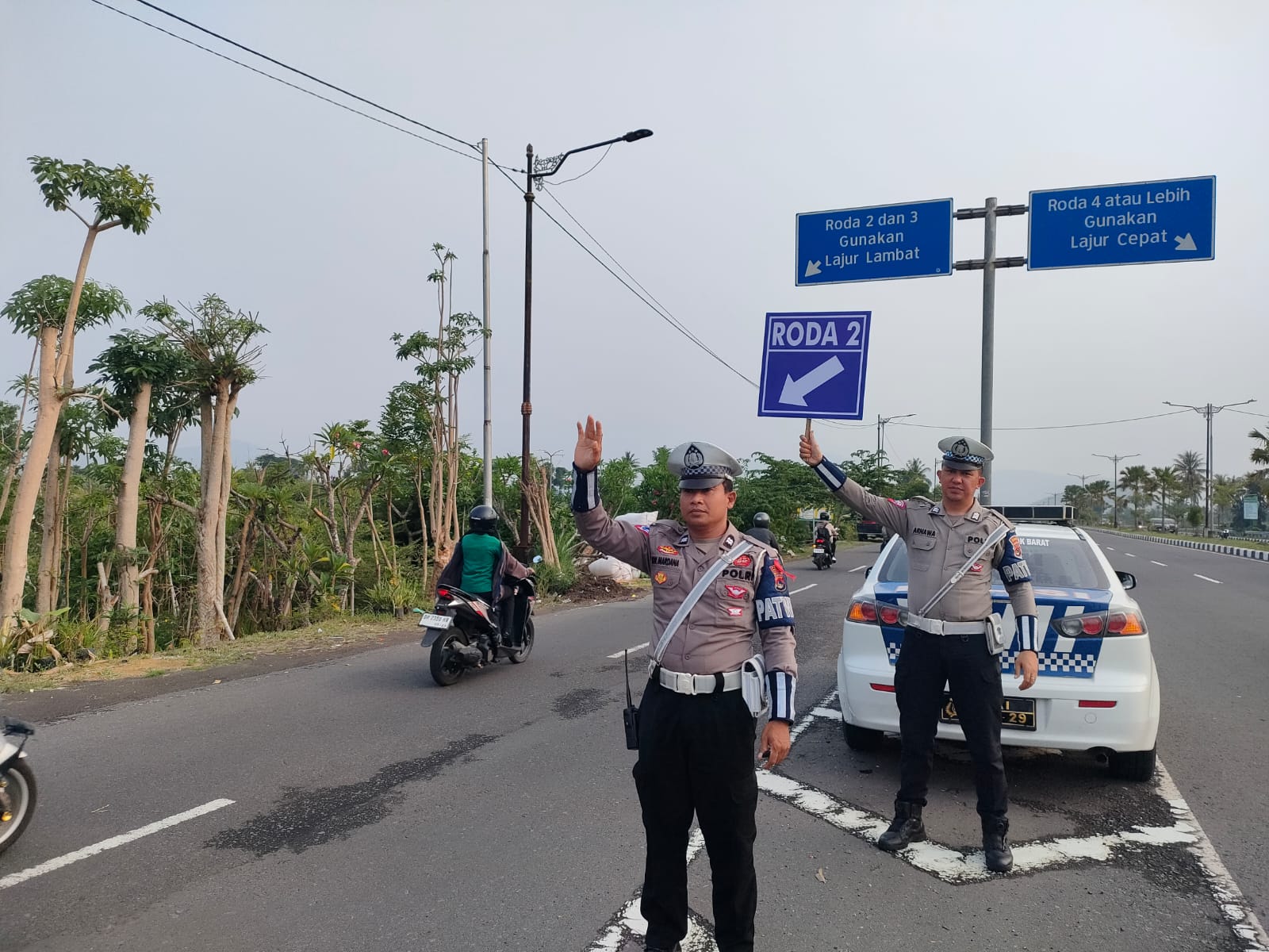 Operasi Mantap Praja Rinjani, Pengaturan Lalu Lintas di Titik Rawan Kemacetan Lombok Barat