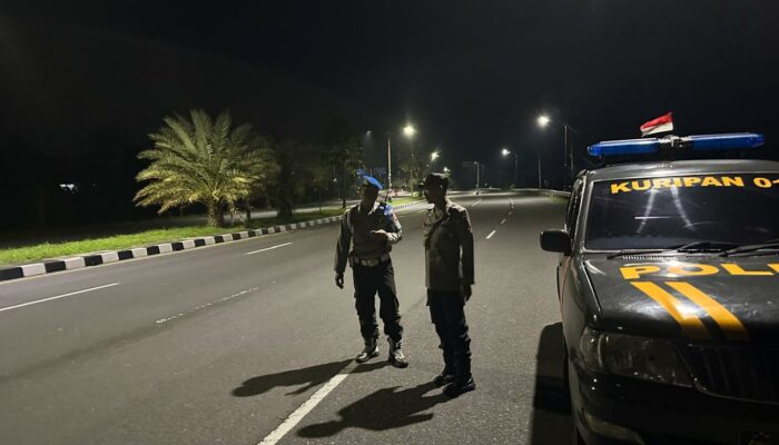 Jalur Rawan Disisr Polisi: Patroli Gabungan Kuripan Beraksi Dini Hari