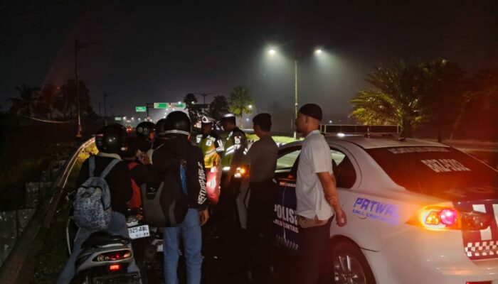 Situasi Kondusif! Polres Lombok Barat Pantau Jalur Rawan Balap Liar