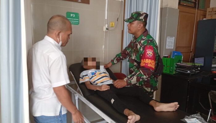 Aksi Heroik Babinsa Selamatkan Bocah Tenggelam di Senggigi