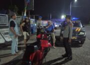 Patroli Malam Polsek Kuripan Cegah Gangguan Kamtibmas di Lombok Barat