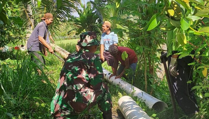 Desa Selat Perkuat Ketahanan Pangan Lewat Gotong Royong Irigasi