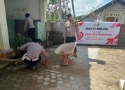 Gotong Royong Polsek Sekotong dan Warga Warnai Hari Bhayangkara ke-79