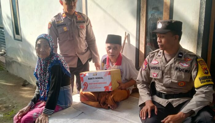 Bakti Sosial Polsek Kediri Warnai Hari Bhayangkara di Lombok Barat