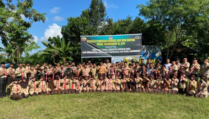 Pramuka Saka Wira Kartika Kodim 1606 Mataram Tanamkan Jiwa Nasionalisme di Gua Lawah