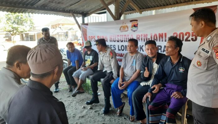 Imbauan Humanis Polisi di Pasar Segenter, Lembar