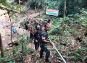 Gotong Royong Warga dan TNI Wujudkan Akses Air Bersih di Dusun Muhajirin