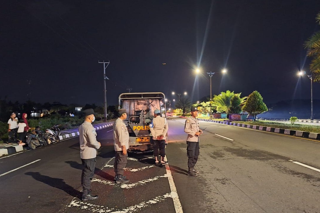 Polsek Gerung Intensifkan Patroli Malam di Jalur Bypass BIL Lombok Barat