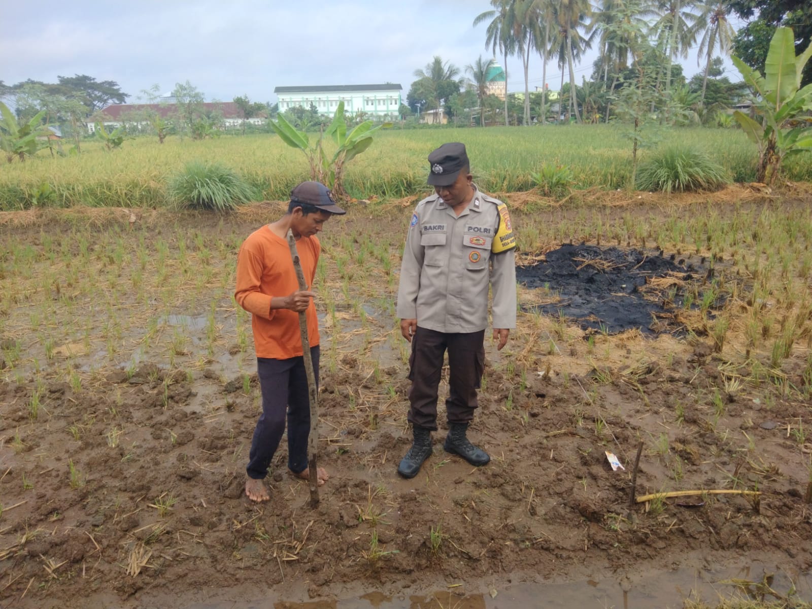 Polsek Kediri Aktif Pantau Ketahanan Pangan dan Lingkungan di Tengah Cuaca Ekstrem
