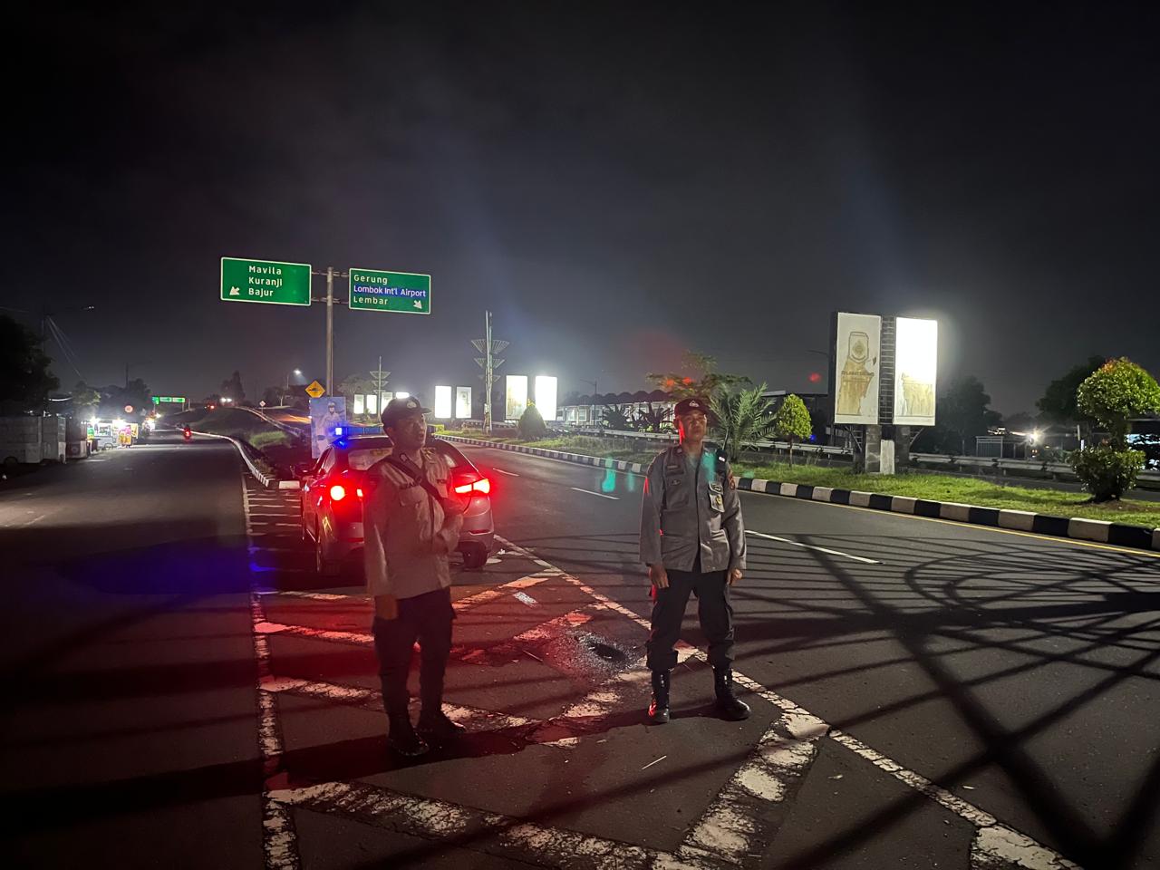 Polsek Labuapi Intensifkan Patroli Dini Hari di Jalur BIL untuk Cegah Kriminalitas