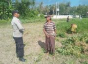 Dukung Ketahanan Pangan, Bhabinkamtibmas Gerung Gencarkan Sosialisasi ke Petani