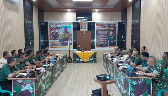 Kodim 1606 Terima Kunjungan Tim Pengendali Program TNI AD