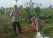 Bhabinkamtibmas Dorong Ketahanan Pangan di Montong Are, Lombok Barat
