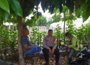 Dukung Program Ketahanan Pangan, Polsek Kuripan Sosialisasi ke Petani Dusun Tegal