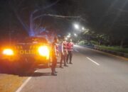 Patroli Malam Polres Lombok Barat Perketat Pengawasan di Bypass BIL I dan II