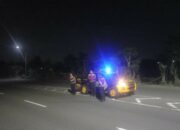 Cegah 3C dan Balap Liar, Polres Lombok Barat Gelar Patroli Blue Light