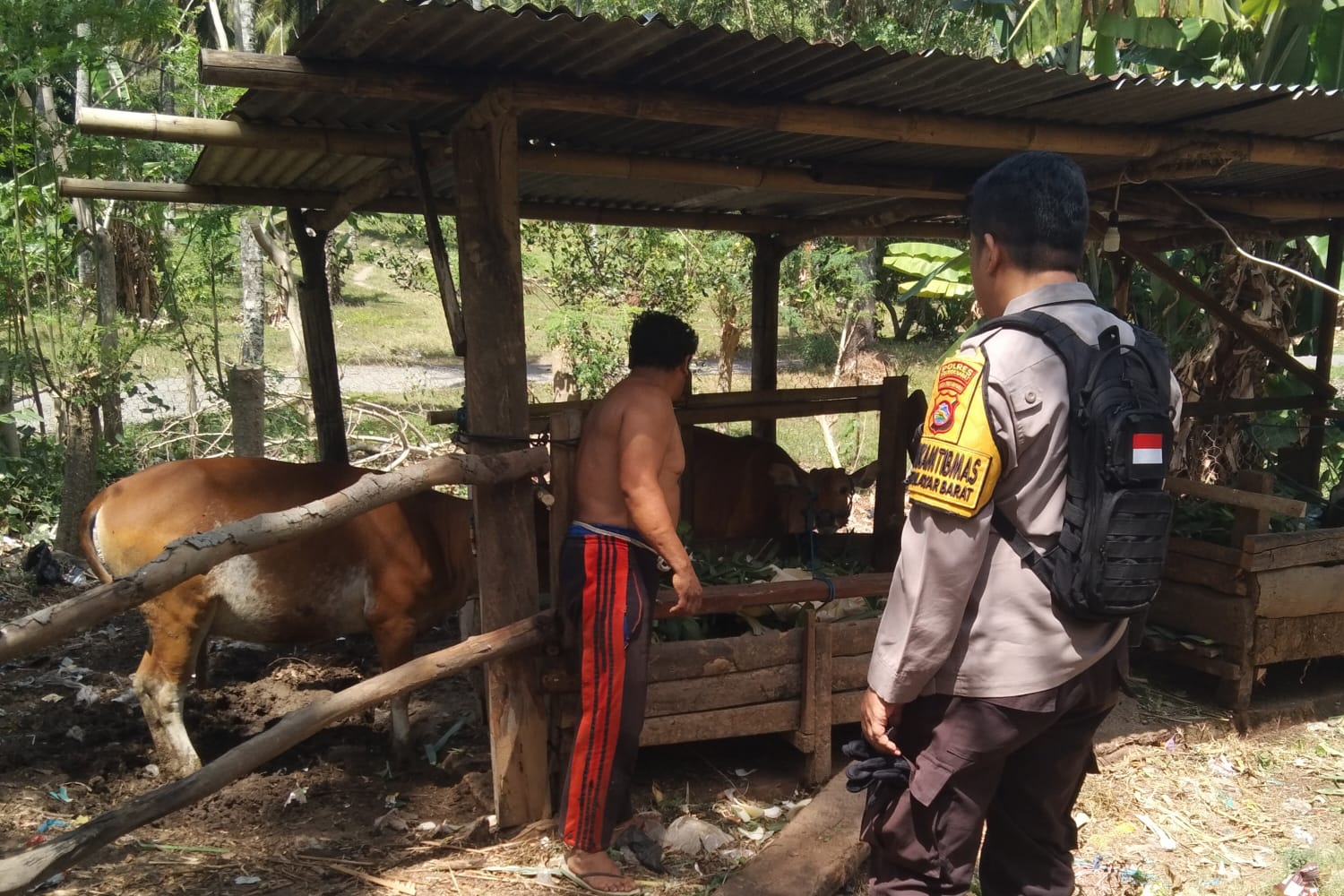 Warga Dusun Melase Antusias Sambut Program Pertanian Pekarangan yang Digagas Polsek Batulayar