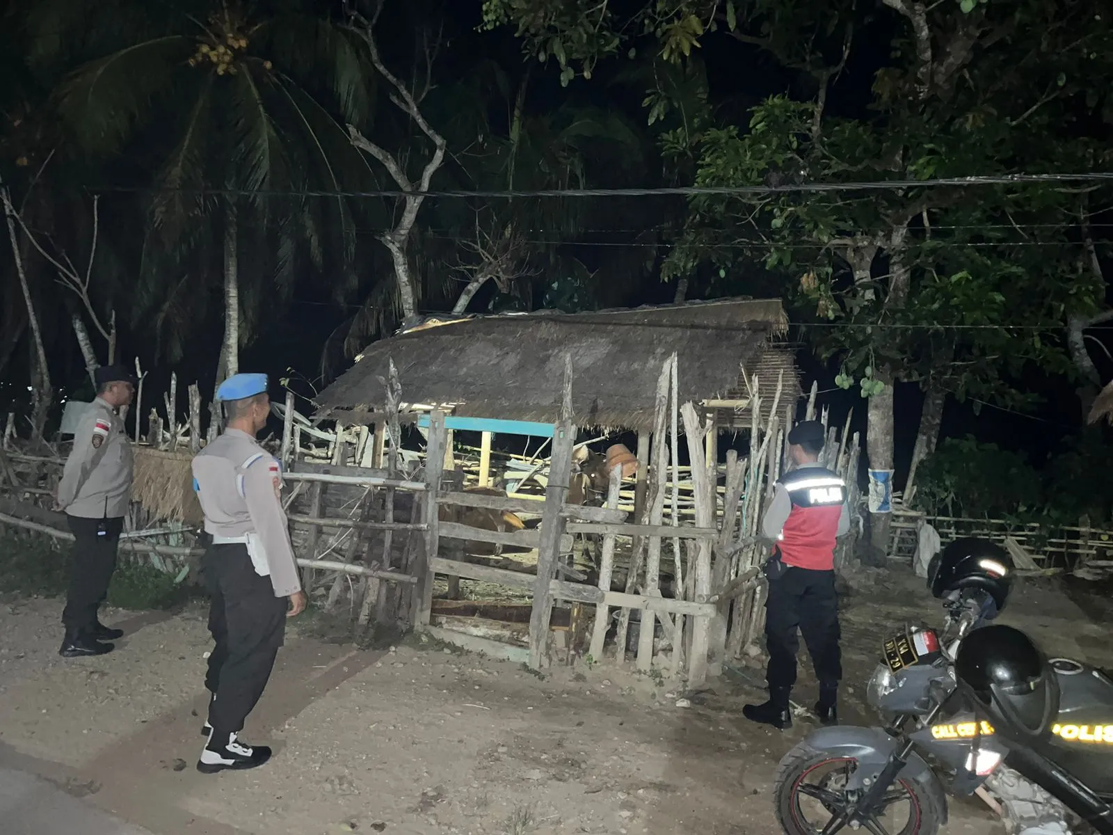 Polsek Sekotong Gencar Patroli Dini Hari, Fokus Amankan Ternak Warga