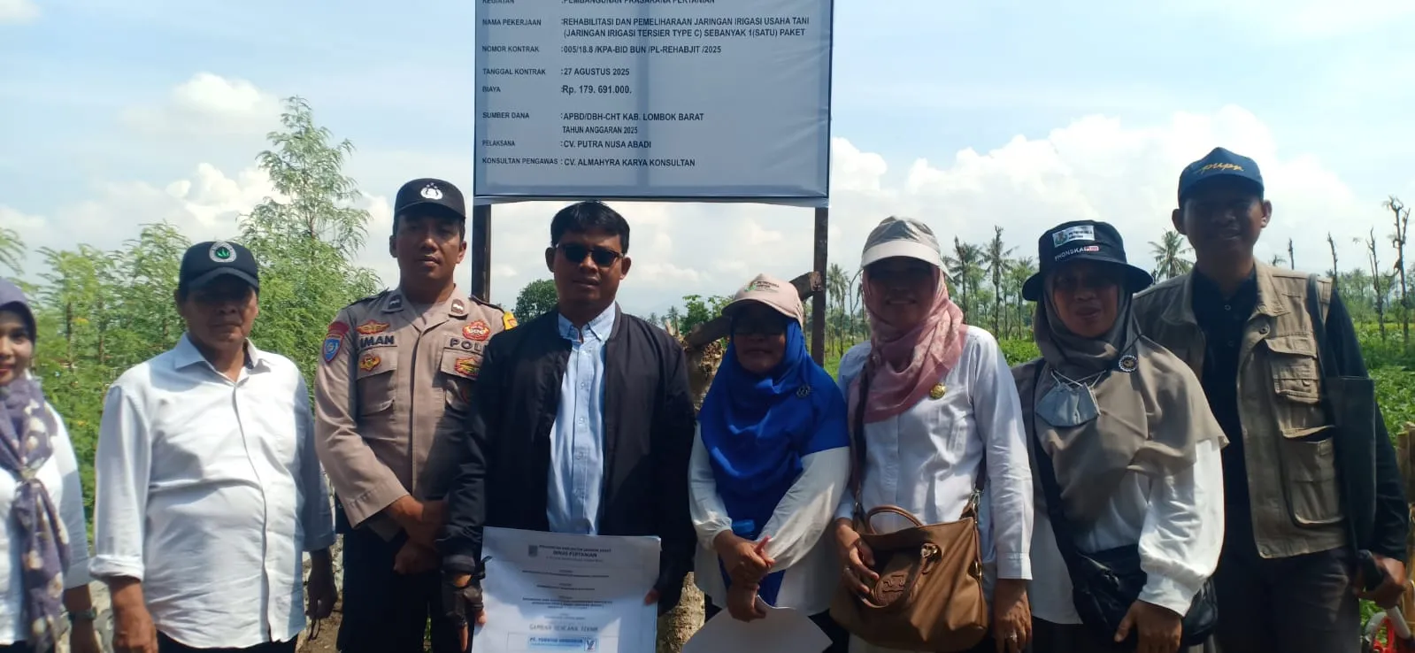 Sinergi Bhabinkamtibmas dan Pemda Lobar Wujudkan Ketahanan Pangan Desa