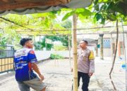 Peran Bhabinkamtibmas Gerung dalam Mendorong Kemandirian Pangan Keluarga