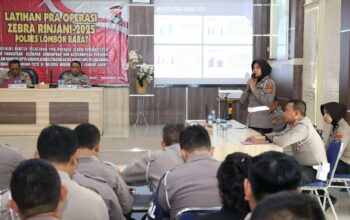 Ciptakan Kamseltibcar Lantas, Polres Lobar Rampungkan Lat Pra Ops Zebra