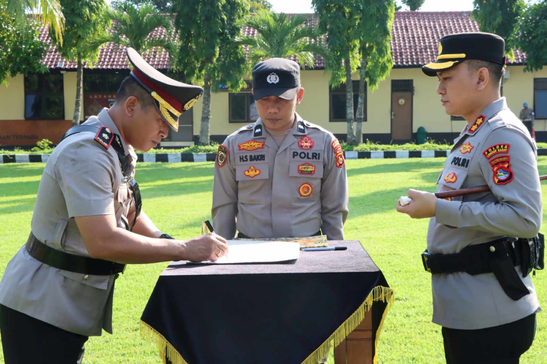 Sertijab Polres Lombok Barat: Kasat Lantas dan 3 Kapolsek Diganti